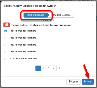 Select eBooks for the teacher.
