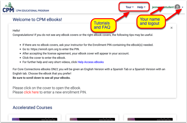 Logon.  In the black bar, locate the Tour and Help menus.  Tutorials/trouble shooting are located there.