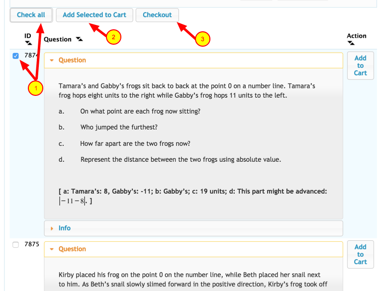2. Select Questions