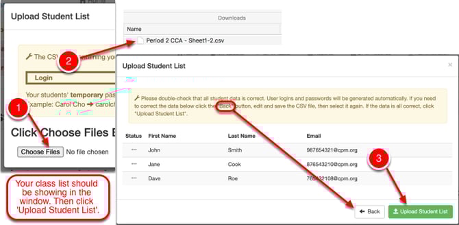 Choose the file.  Then upload it.