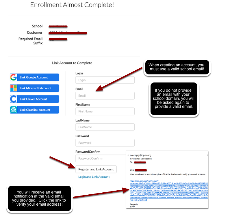 If you need to create an account in step 4 in the image above, follow these steps!  (Otherwise, skip this!)