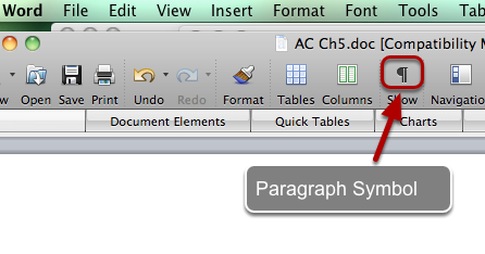 c. Click the Paragraph Symbol to view answers, unclick it to hide answers.